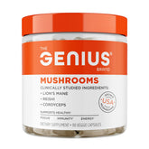 Genius Mushrooms bottle front label